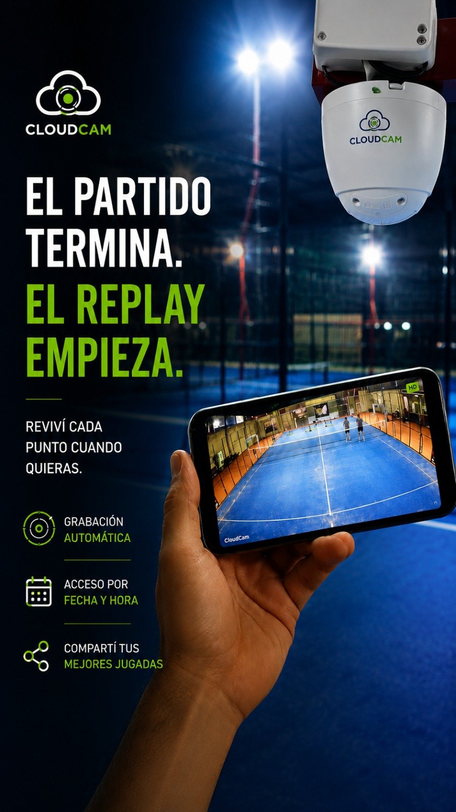CloudCam para complejos deportivos